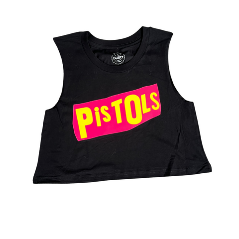 Pistols - Black - Cropped Tank